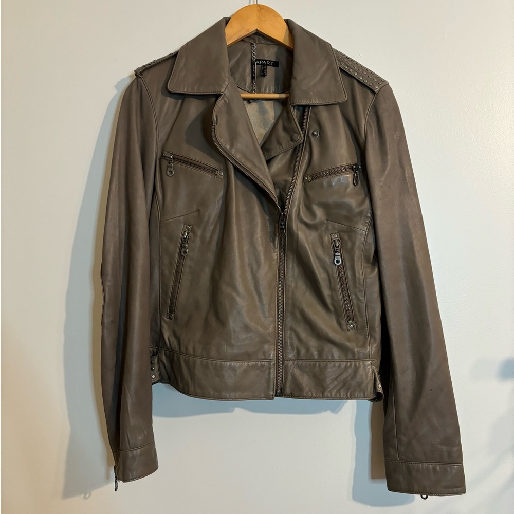 Apart leather biker jacket